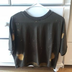 Forever 21 Dark Green Bleached Shirt